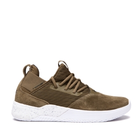 Supra Mens TITANIUM Trainers Olive/white | US-30563